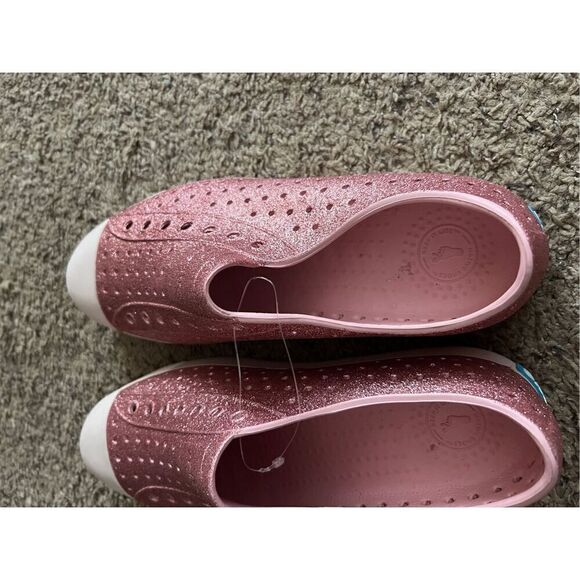 Native Shoes Jefferson Bling Pink Sparkly Shoes Size M11 - Picture 8 of 15